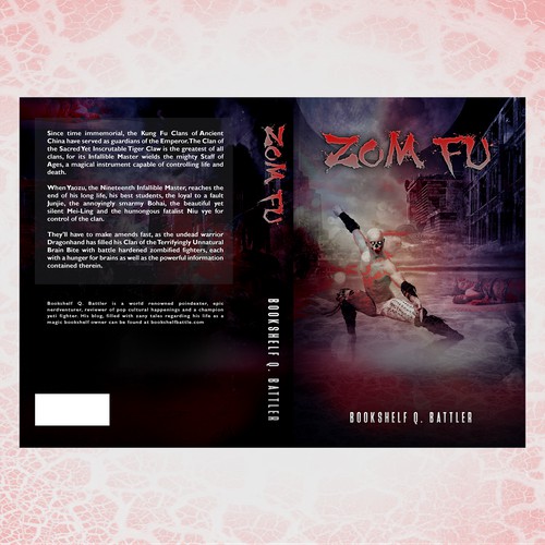Book cover for a fantasy thriller