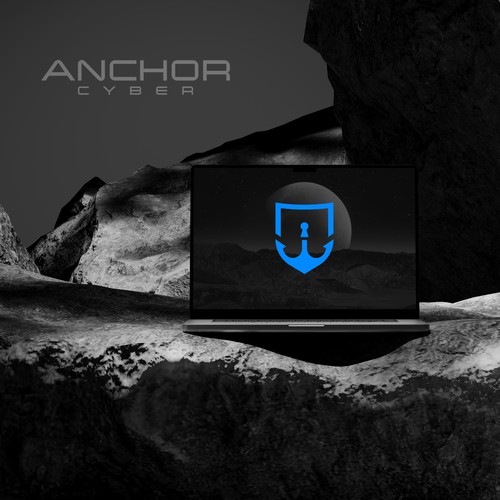 Official Anchor Cyber logo - mockup