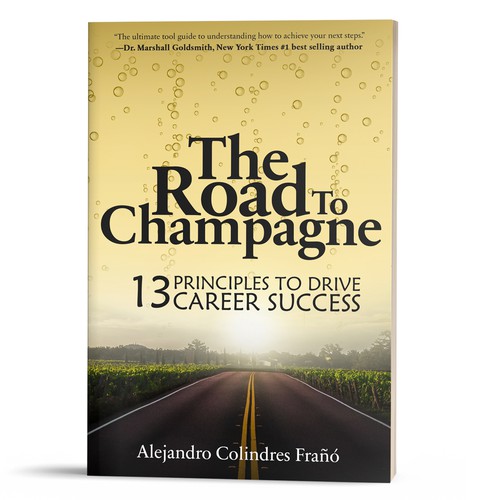 The Road to Champagne Book Cover Design