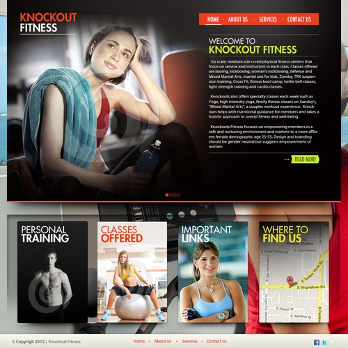 Knockout Fitness - Landing Page