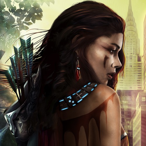 City at my feet book cover illustration