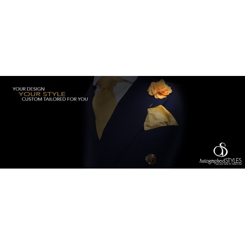 Create unique and captivating graphics for bespoke suit business