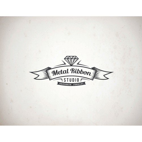 One woman jewelry company needs ribbon banner logo to match unique style of jewelry