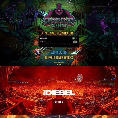 Dynamic Website for Shaq’s Bass All-Stars Buffalo