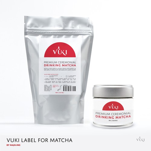 Label for Matcha TEE