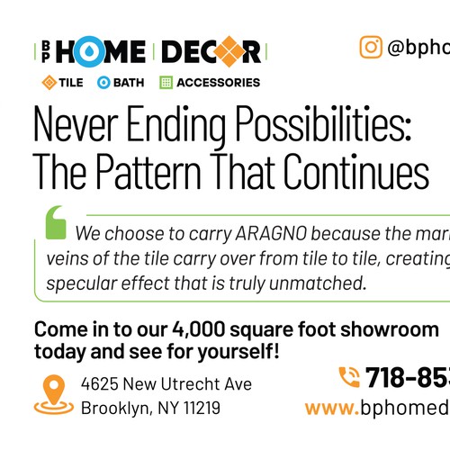 BP Home Decor Ad Design