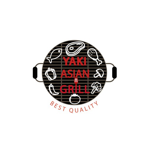 logo concept for asian grill