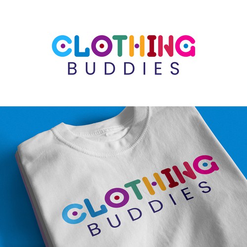 Clothing Buddies T-shirt logo design.