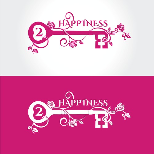 Logo for key2happiness - unique leather purse to fall in love with