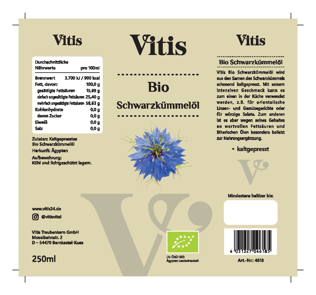 Organic Oils in 250 ml