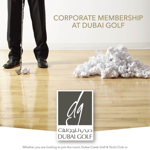 Design a Corporate Golf Advert for Dubai Golf