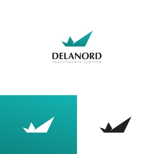 Delanord - investment company logo design