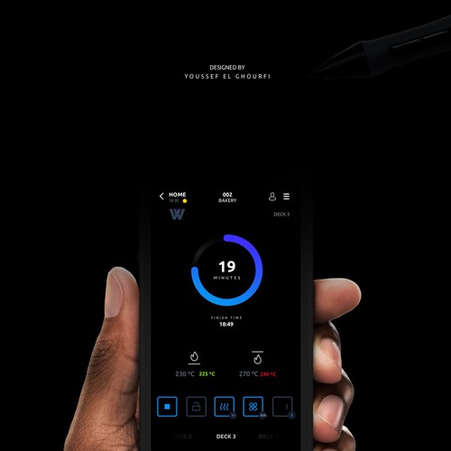 Home Screen for Industrial Touch Control Unit