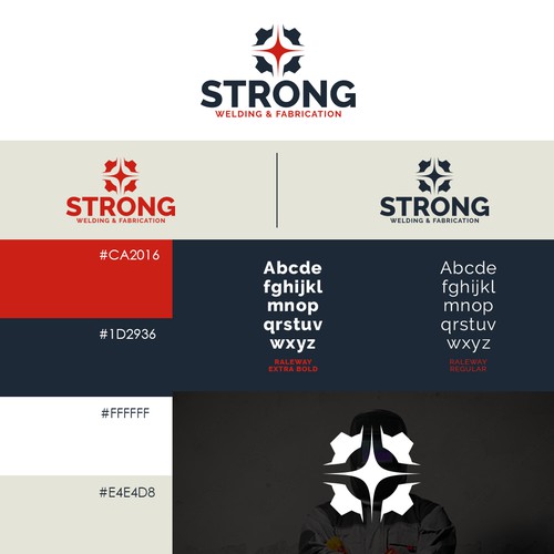 Minimal Logo Design and Brand Guidelines for a Welding and Fabrication Business..