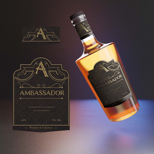 Ambassador Cognac Label