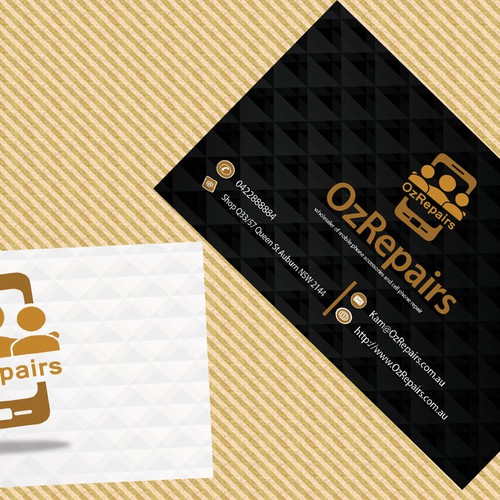 Business card contest for OzRepairs
