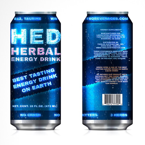 Create a winning Label Design for a successful energy drink company