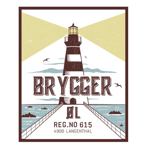 Brygger beer bottle label