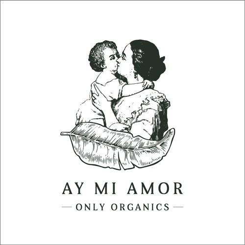 Vintage Logo for shop that sells all organic food items