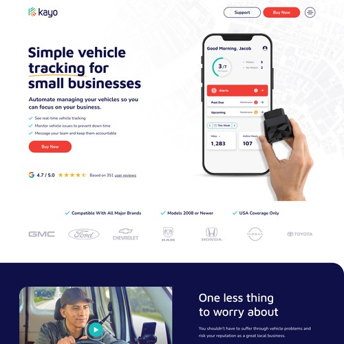 UX Design - Kayo, Fleet Monitoring Device