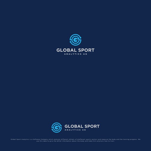 Symbolic logo concept for Global Sport Analystics
