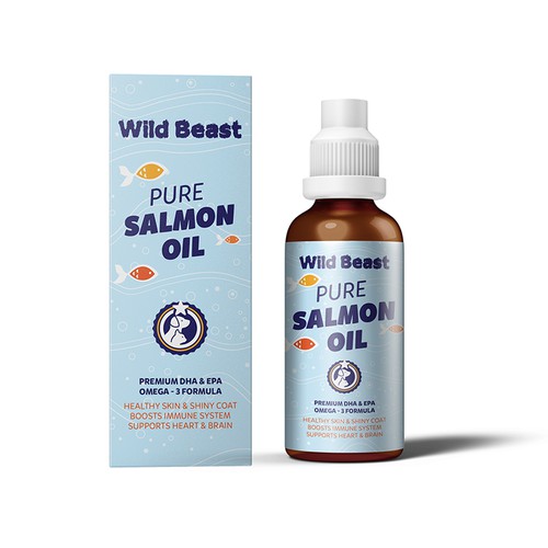 Label design for salmon oil