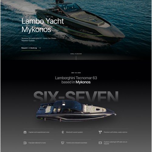 Yacht rent website
