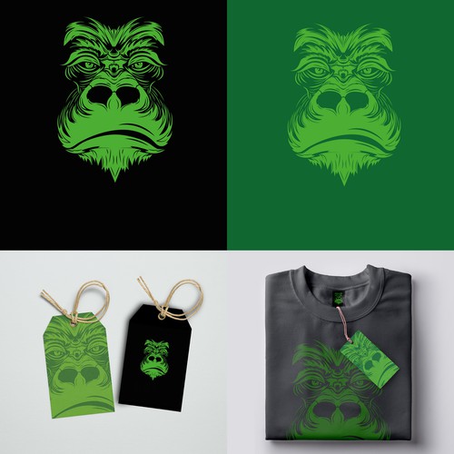 Monkey logo for a wear brand 