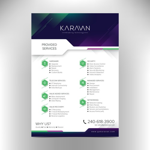 Flyer for Karavan Technology
