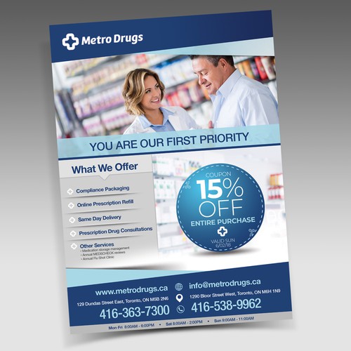  Flyer / Mail Out for Independent Pharmacy in BEAUTIFUL British Columbia, Canada