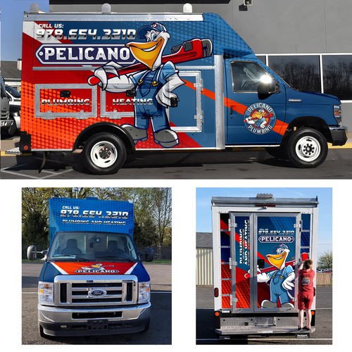 Pelicano truck wrap