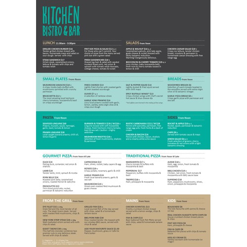 New business or advertising wanted for Kitchen Bistro & Bar
