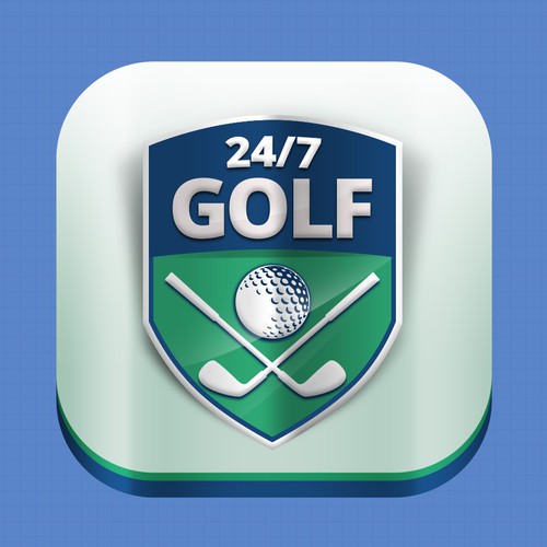 24/7 app golf logo