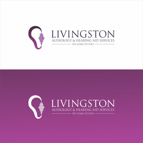 Audiology and hearing Aid Service logo design 
