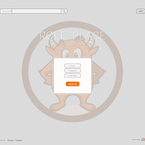 Login page 