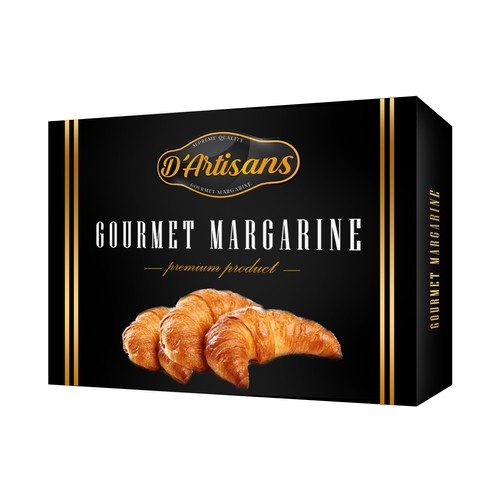 Gourmet margarin label design