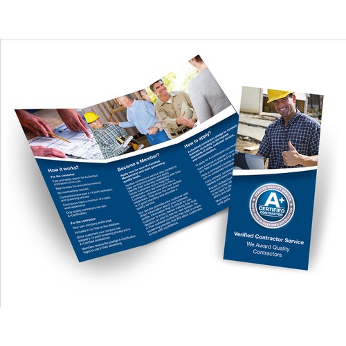 brochure design for Certified Contractor