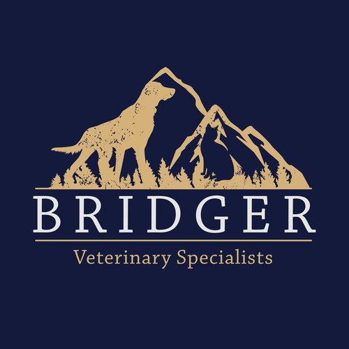 Rustic Professional vet logo 