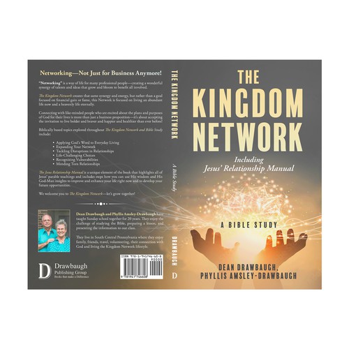 Book cover design for a networking book