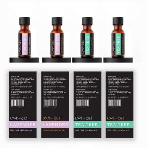 Essential Oils label