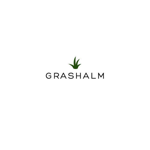 Modernes, natürliches Logo für die umweltbewusste Lifestyle-Brand „grashalm“