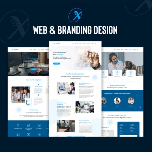 Tech Website and Branding Design