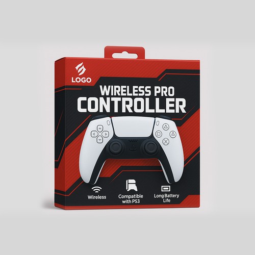 Wireless Pro Controller – Modern Tech Packaging Design