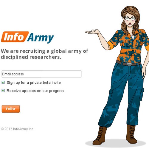 Create the next illustration for InfoArmy