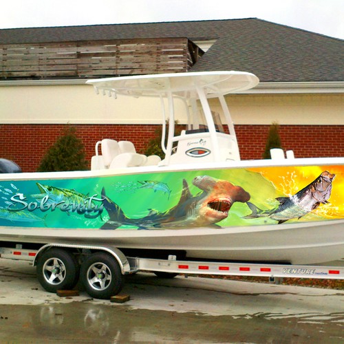 Design Needed for Boat Wrap. Will be seen by many a jealous fisherperson!