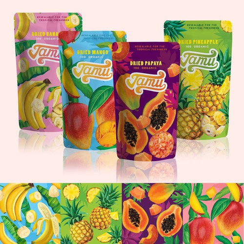 Packaging Design for Dried Fruits collection