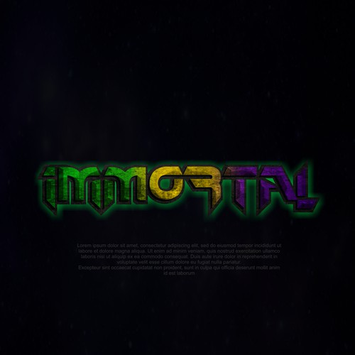 grunge and futuristic logo 2