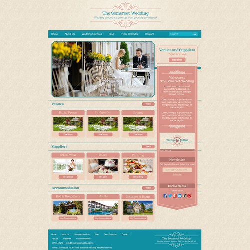 Wedding website design