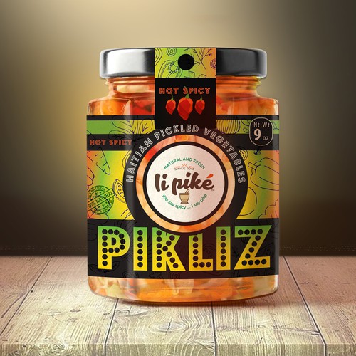 Pikliz Jar Labels