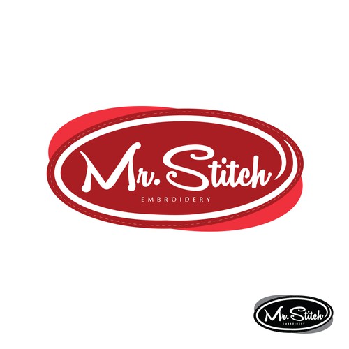 mr. stitch concept logo